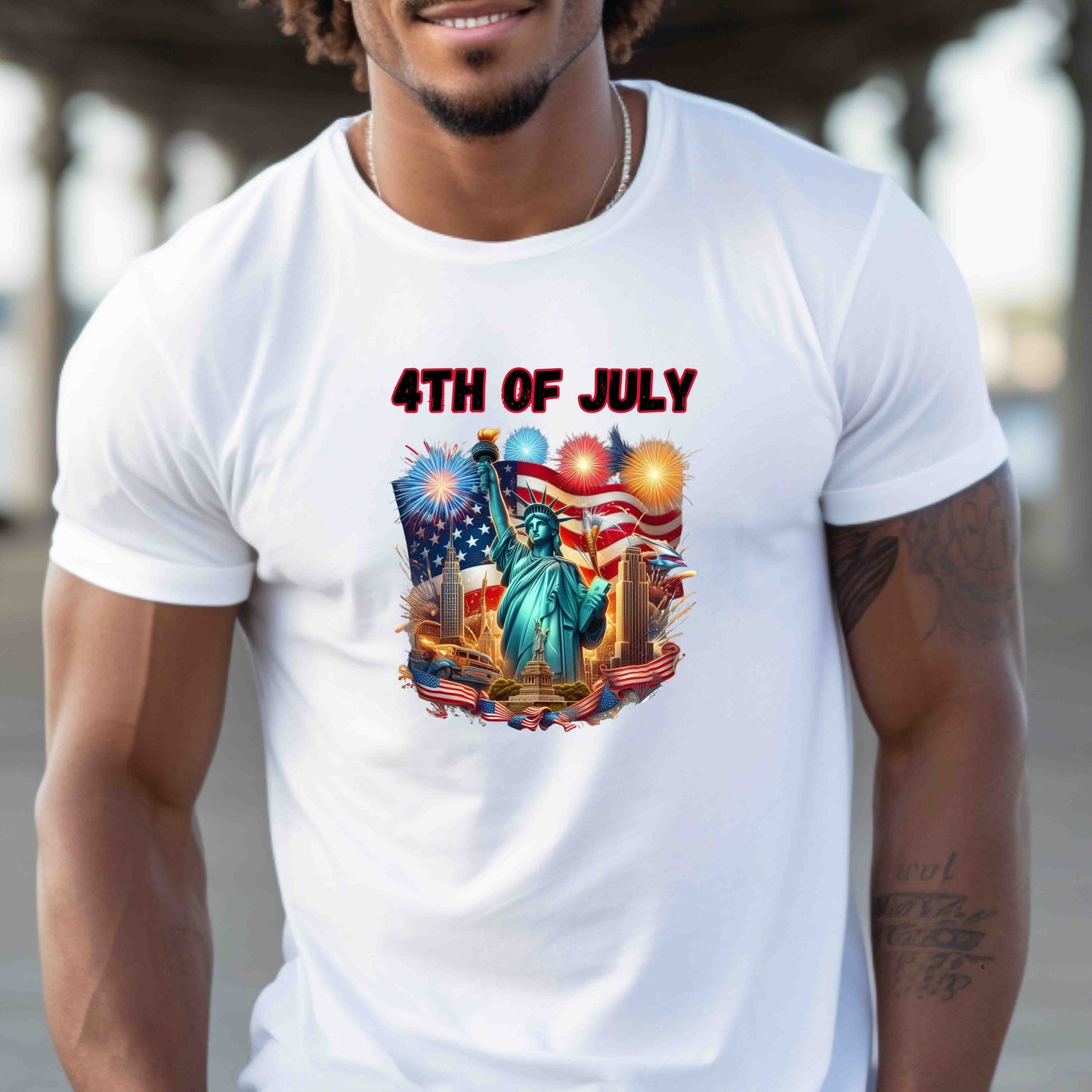 4th of July Lady Liberty American flag