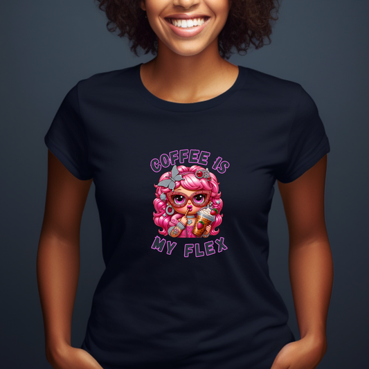 Coffee is my flex strawberry women